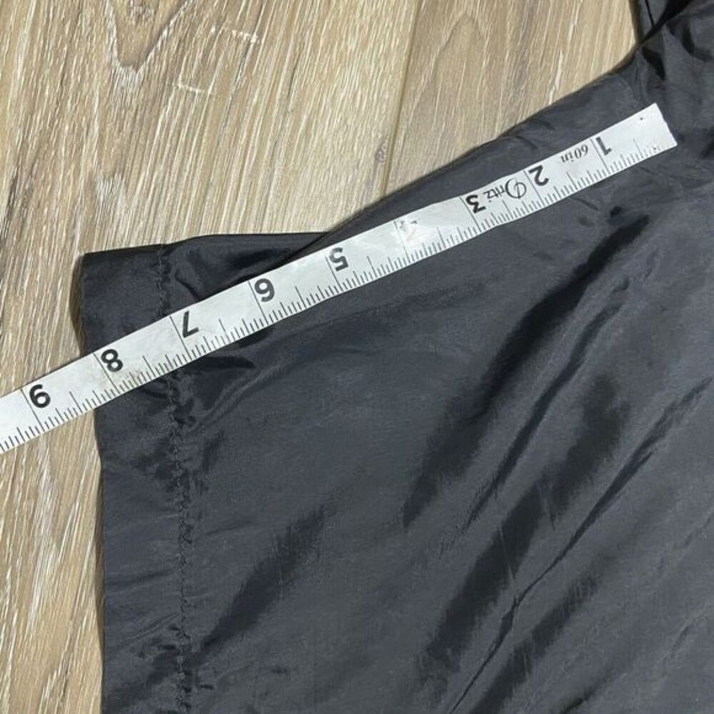 NWOT VTG 90s Nike Spell out Swoosh Shorts Swim Trunks Sewn Logo Lined mesh Black - Picture 9 of 11